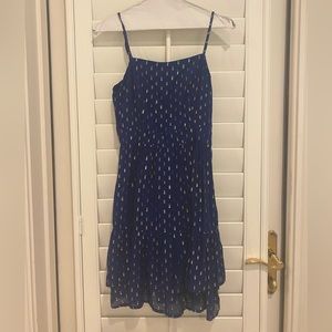 Navy/gold Vineyard Vines Dress